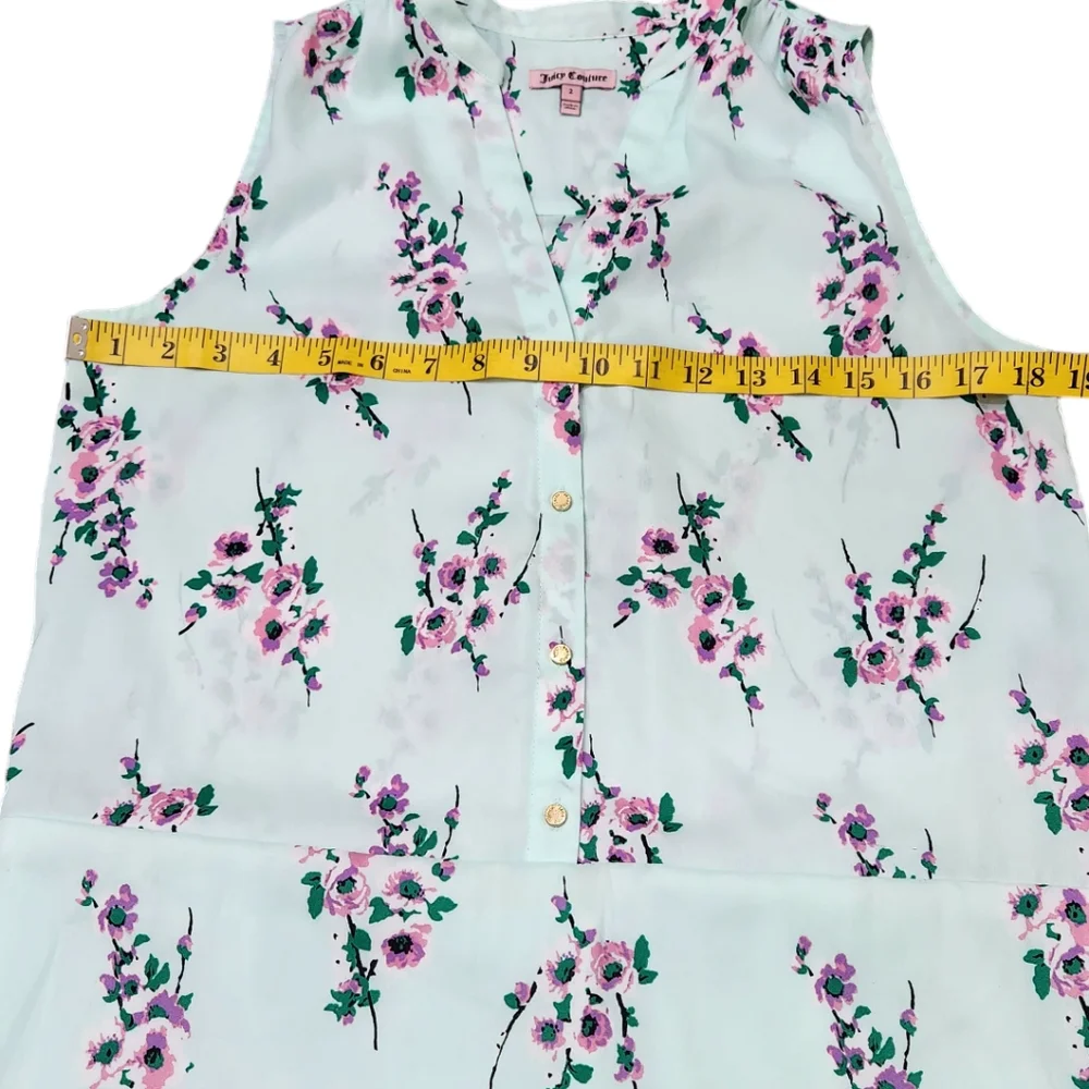 Juicy Couture Floral Cherry Blossom Print Short Fit Flare Dress 2